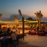 A well-organized premium desert camp with ample seating, avoiding the overcrowding of cheap tours.